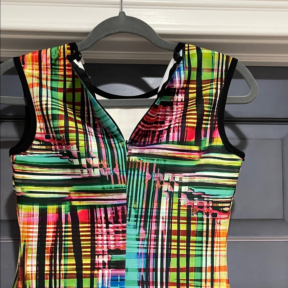 Milano Multicolor Abstract Print Women's Dress Size XS EUC - Picture 4 of 5